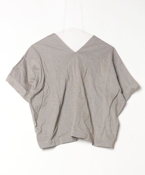 「qualite」 半袖ブラウス フリー ベージュ レディース_画像2