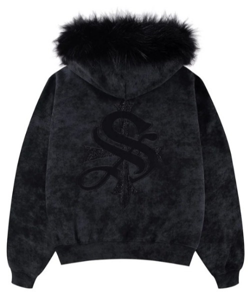 SUPPLIER パーカー SUPPLIER/サプライヤー/FAUX FUR CROSS ZIP