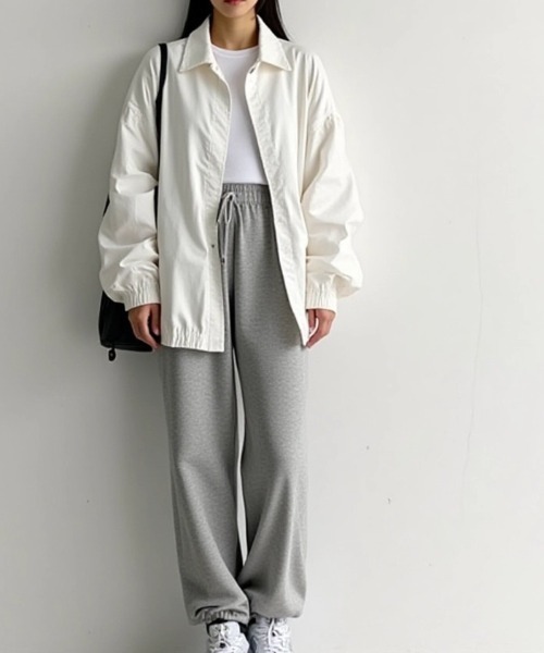 cammie ブルゾン アウター ジップシンプルブルゾン レディース
