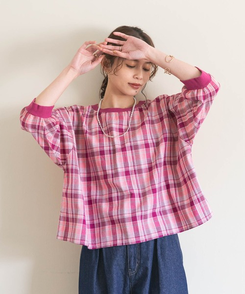 「studio CLIP」 7分袖ブラウス FREE ブラック レディース_画像4