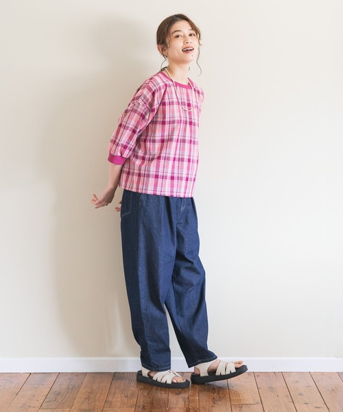 「studio CLIP」 7分袖ブラウス FREE ブラック レディース_画像6