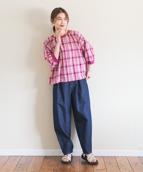 「studio CLIP」 7分袖ブラウス FREE ブラック レディース_画像7