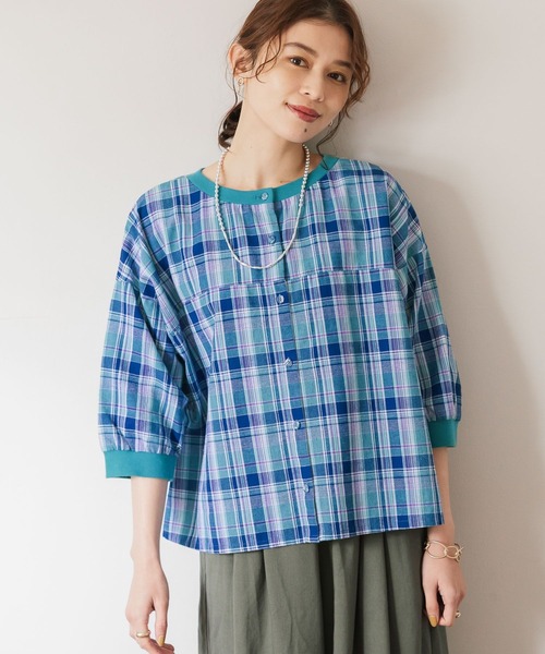 「studio CLIP」 7分袖ブラウス FREE ブラック レディース_画像9