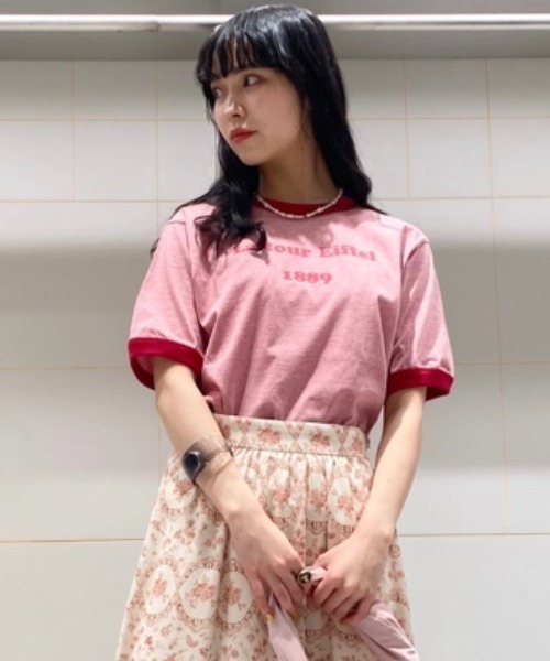 「FURFUR」 半袖Tシャツ FREE ブルー レディース_画像3