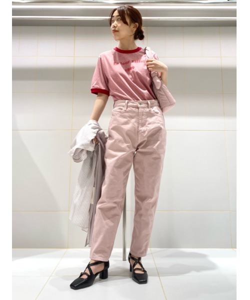 「FURFUR」 半袖Tシャツ FREE ブルー レディース_画像4