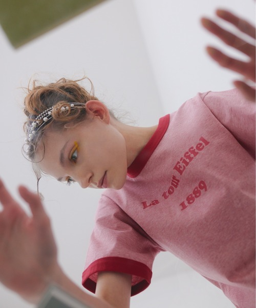 「FURFUR」 半袖Tシャツ FREE ブルー レディース_画像7