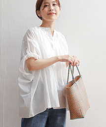 「URBAN RESEARCH DOORS」 半袖ブラウス MEDIUM グリーン レディースの画像5