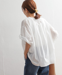 「URBAN RESEARCH DOORS」 半袖ブラウス MEDIUM グリーン レディースの画像9