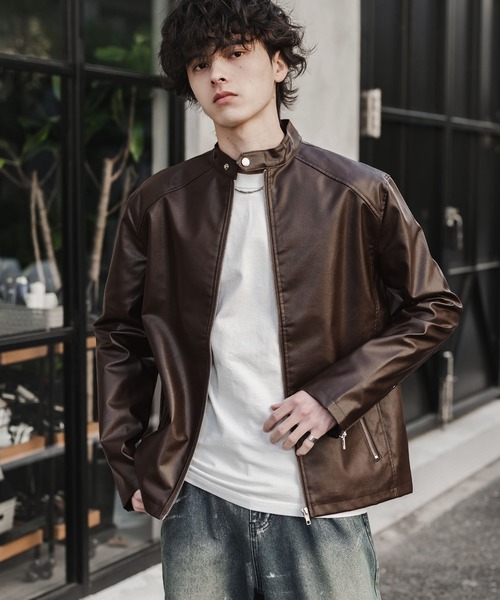 Rocky Monroe（ロッキーモンロー） 革ジャン ライダース PUレザー