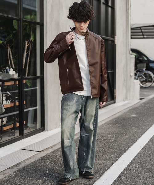 Rocky Monroe（ロッキーモンロー） 革ジャン ライダース PUレザー