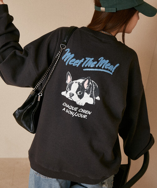 PUBLUX（パブリュクス） トレーナー スウェット 相良刺繍 フレンチ