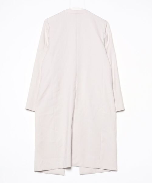 美品 ほぼ未使用 カシミヤ混 グリーンレーベルリラクシング ノーカラーコート green label relaxing｜グリーンレーベル リラクシングのノーカラー