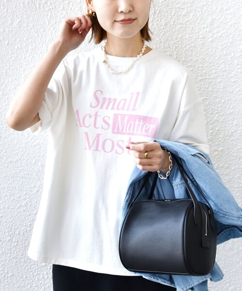 「＋81BRANCA」 半袖Tシャツ ONE SIZE ベージュ レディース_画像5