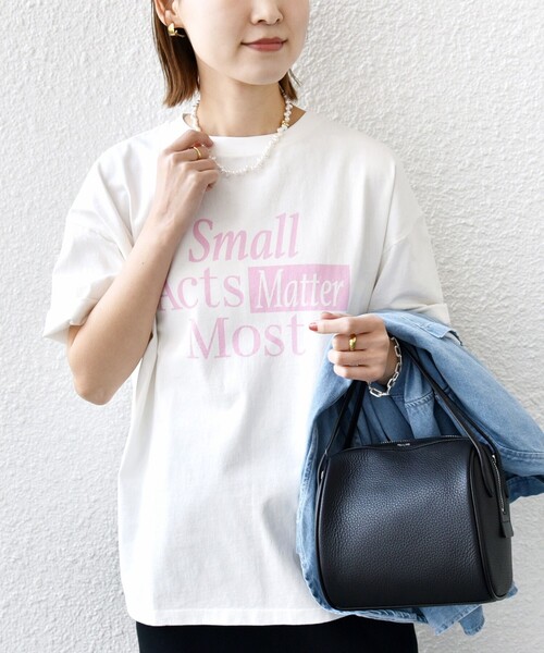 「＋81BRANCA」 半袖Tシャツ ONE SIZE ベージュ レディース_画像6