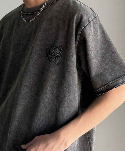 「Classical Origin」 半袖Tシャツ MEDIUM チャコール メンズ_画像2