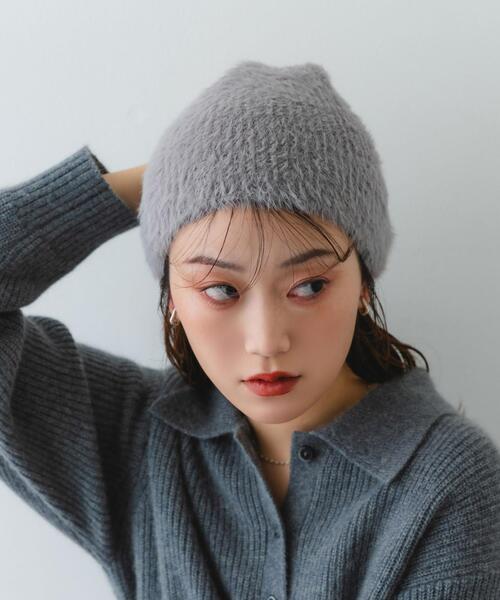 RODE SKO（ロデスコ） ニット帽 ニットキャップ フェザーヤーンニット