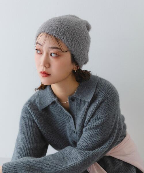 RODE SKO（ロデスコ） ニット帽 ニットキャップ フェザーヤーンニット