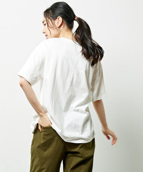 「MELROSE claire」 半袖Tシャツ FREE チャコールグレー レディース_画像5