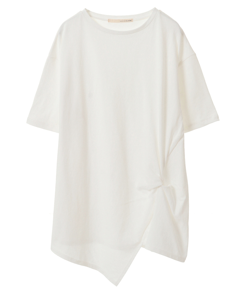 「MELROSE claire」 半袖Tシャツ FREE チャコールグレー レディース_画像7