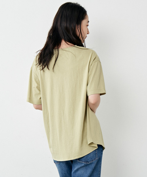「MELROSE claire」 半袖Tシャツ FREE チャコールグレー レディース_画像8