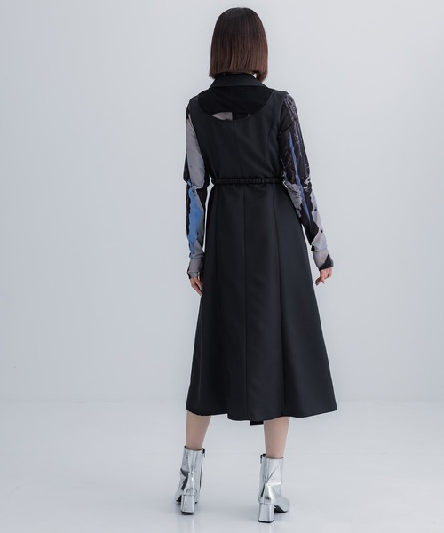 「UNITED TOKYO」 ノースリーブワンピース 1 ベージュ レディース_画像3