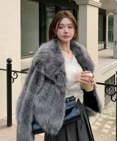 ViViDAY コート アウター エコファーボリュームコート レディース