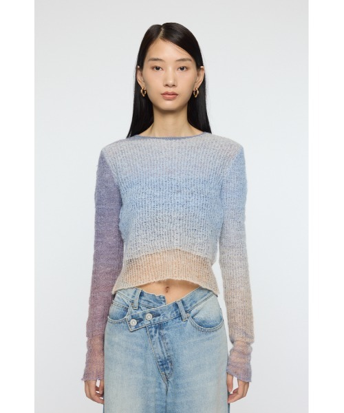 MOUSSY（マウジー） ニット セーター GRADATION CROPPED ニット