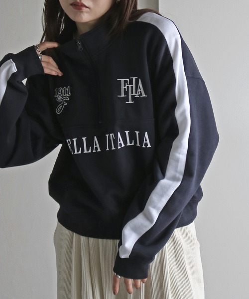 FILA（フィラ） スウェットカットソー L ネイビー レディース