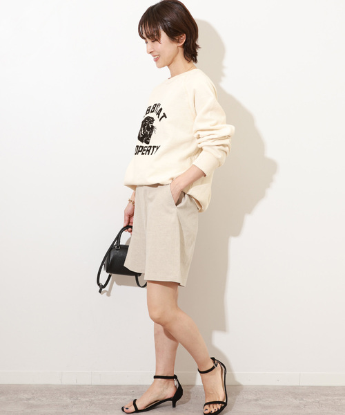 「MIXTA」 スウェットカットソー LARGE ホワイト レディース_画像4