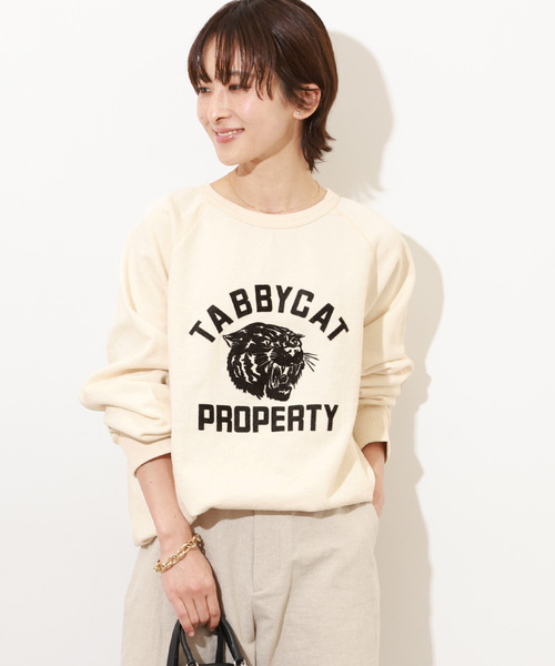 「MIXTA」 スウェットカットソー LARGE ホワイト レディース_画像6