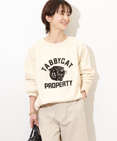 「MIXTA」 スウェットカットソー LARGE ホワイト レディース_画像7