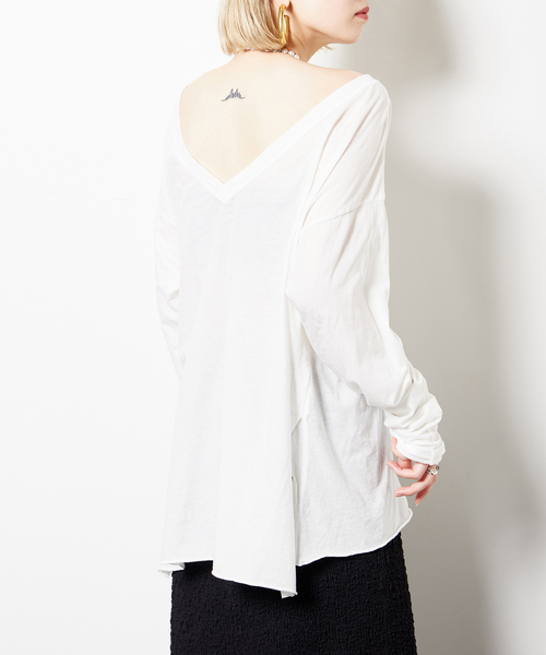 「CITYSHOP」 長袖カットソー - グリーン レディース_画像3