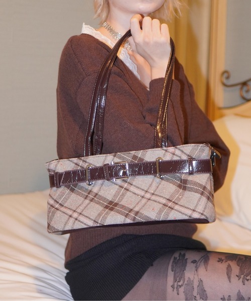 チェック柄ハンドバッグ IMARI ハンドバッグ 「 IMARI / イマリ 」 チェック柄 ハンドバッグ