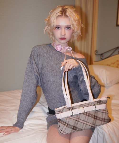 IMARI ハンドバッグ 「 IMARI / イマリ 」 チェック柄 ハンドバッグ