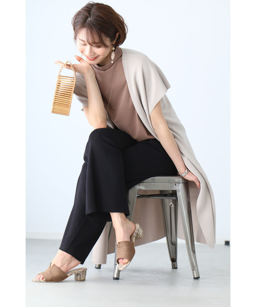 「Ehre style」 セットアップ FREE ベージュ×ブラック レディース_画像3