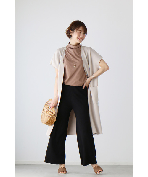 「Ehre style」 セットアップ FREE ベージュ×ブラック レディース_画像9