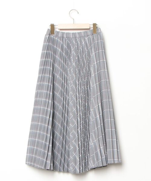 「rosy monster」 チェック柄プリーツスカート FREE グレー レディース_画像2