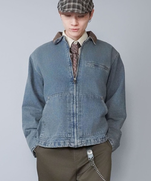 SPINNS（スピンズ） ブルゾン アウター 「短丈」中綿ダック地