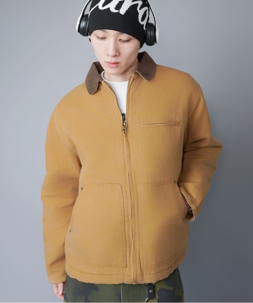 【短丈】SAIRENSSEI ジャケット　ブルゾン SPINNS（スピンズ） ブルゾン アウター 「短丈」中綿ダック地