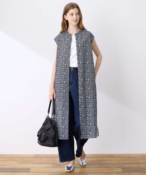 「LE SOUK HOLIDAY」 ノースリーブワンピース M ブラック レディース_画像9