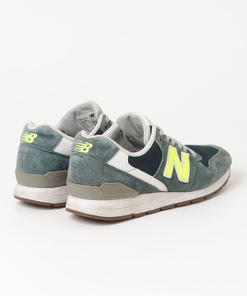 「New Balance」 ローカットスニーカー 24cm グリーン レディース_画像2