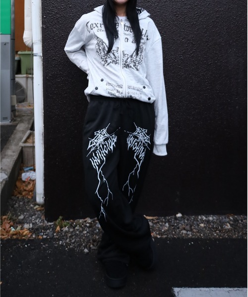 パーカー 「Y2K」ユニセックスウイングフルジップパーカー レディース