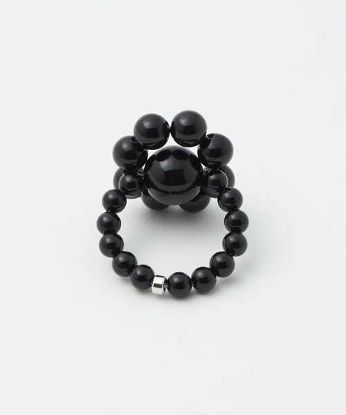 in mood（インムード） 指輪 リング 「in mood」ONYX FLOWER リング