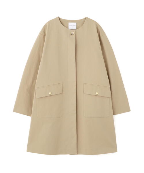 ヒューマンウーマン（human woman）/◆ライナー付きフラップノーカラーコート human woman（ヒューマンウーマン） ノーカラーコート コート ライナー