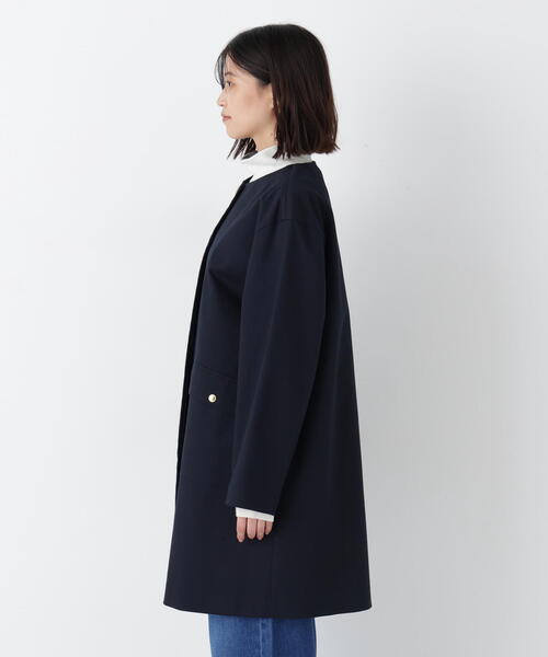 human woman（ヒューマンウーマン） ノーカラーコート コート