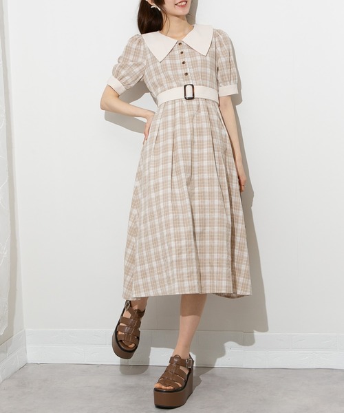 「pumpkin port」 半袖ワンピース M ミント レディース_画像4
