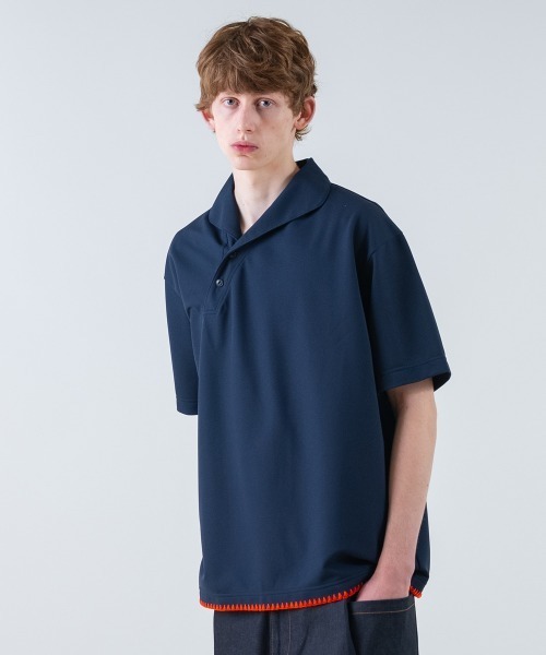 rehacer（レアセル） tシャツ : Asymmetry Collar Polo