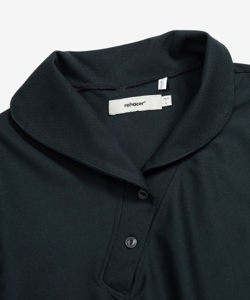 rehacer（レアセル） tシャツ : Asymmetry Collar Polo