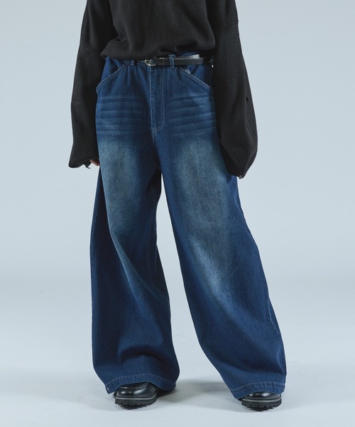 「CIASENSE」 デニムパンツ M ブルー メンズ_画像4