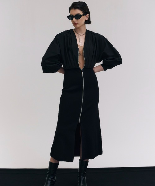 JOSE MOON（ジョゼムーン） ドッキングワンピース FREE ブラック